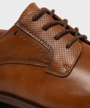 Derbies à garants perforés et bout amande homme  vue1 - MARIO BALDANO - GEMO