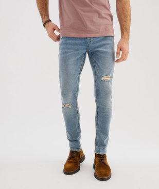 Jean skinny en denim de coton stretch homme vue1 - GEMO 4G HOMME - GEMO