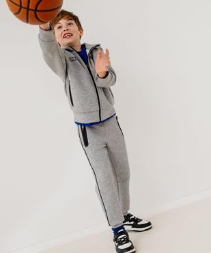 Pantalon de jogging avec poches zippées garçon vue2 - GEMO (ENFANT) - GEMO