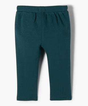Pantalon bébé fille en maille chaude à coupe carotte vue3 - GEMO(BEBE DEBT) - GEMO