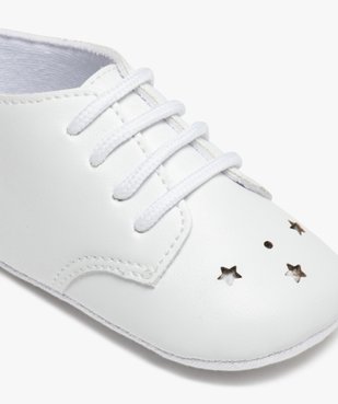 Chaussons de naissance bébé garçon unis vue6 - GEMO 4G BEBE - GEMO
