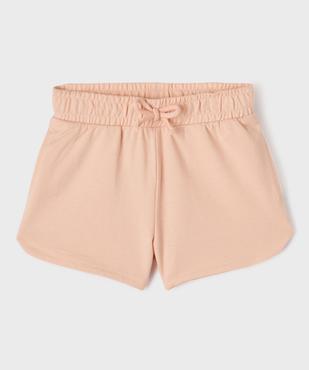 Short en maille French Terry avec taille élastique fille vue2 - GEMO 4G FILLE - GEMO