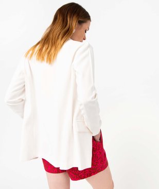 Veste de tailleur femme avec fermeture un bouton vue3 - GEMO(FEMME PAP) - GEMO