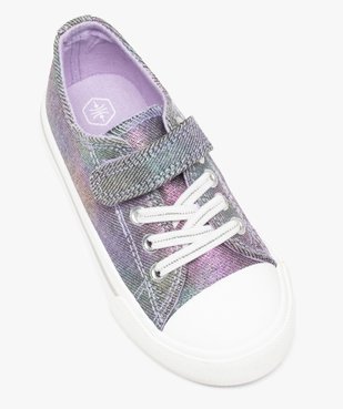 Baskets fille en toile irisée et bout renforcé  vue5 - GEMO 4G FILLE - GEMO