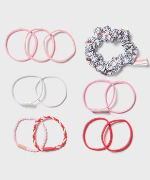 Elastiques cheveux fantaisie fille (lot de 12) - Hello Kitty vue1 - HELLO KITTY - GEMO
