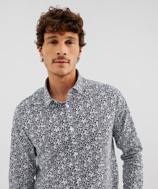 Chemise en coton imprimée homme vue2 - GEMO (HOMME) - GEMO
