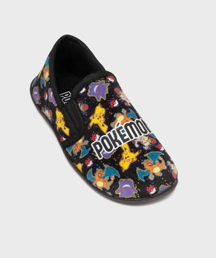 Chaussons pantoufles en velours imprimé Pikachu garçon - Pokémon vue5 - POKEMON - GEMO