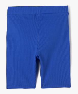 Short cycliste en maille côtelée fille vue3 - GEMO (JUNIOR) - GEMO
