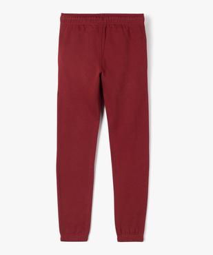Pantalon de jogging uni en molleton gratté garçon vue3 - PREMIER PRIX BY GEMO - GEMO