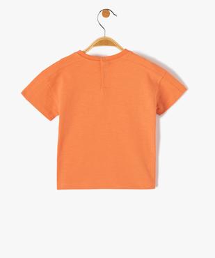 Tee-shirt bébé garçon à manches courtes et imprimé en relief vue3 - GEMO(BEBE DEBT) - GEMO