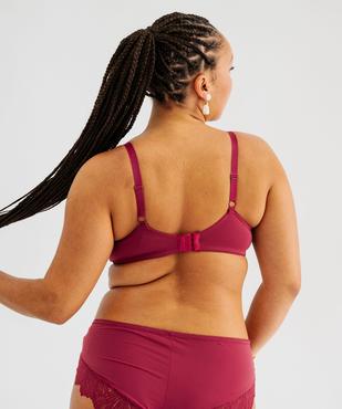 Soutien-gorge emboitant à armatures en dentelle femme grande taille vue2 - GEMO(HOMWR FEM) - GEMO