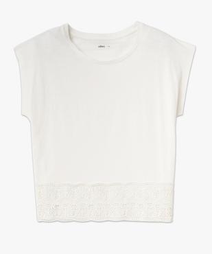 Tee-shirt sans manches loose avec bas en dentelle femme vue4 - GEMO(FEMME PAP) - GEMO