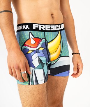 Boxer homme microfibre imprimé Goldorak - Freegun vue3 - FREEGUN - GEMO