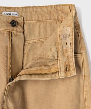 Pantalon baggy en toile denim colorée garçon vue2 - GEMO (JUNIOR) - GEMO