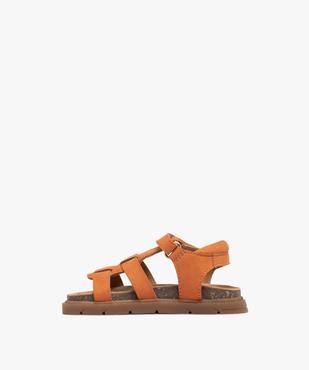 Sandales en cuir multibrides à scratch bébé garçon - Na! vue3 - NA! GEMO FOR GOOD - GEMO