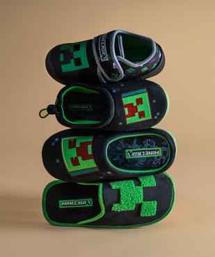 Chaussons en velours avec motif jeu vidéo garçon - Minecraft vue6 - MINECRAFT - GEMO