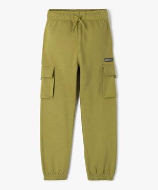 Pantalon de jogging avec larges poches à rabat garçon vue1 - GEMO (JUNIOR) - GEMO