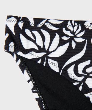 Maillot de bain 2 pièces à motifs fleuris fille vue3 - GEMO (JUNIOR) - GEMO