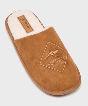 Chaussons mules fourrés dessus velours homme - Roadsign vue5 - ROADSIGN D - GEMO