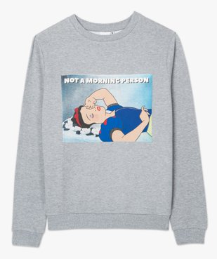 Sweat femme molletonné imprimé fantaisie vue4 - FOLLOW ME - GEMO