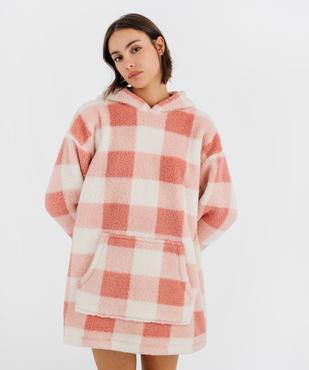 Chemise de nuit polaire femme vue2 - GEMO(HOMWR FEM) - GEMO