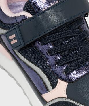 Baskets basses retro running à scratch fille - Hobiz vue6 - HOBIZ - GEMO
