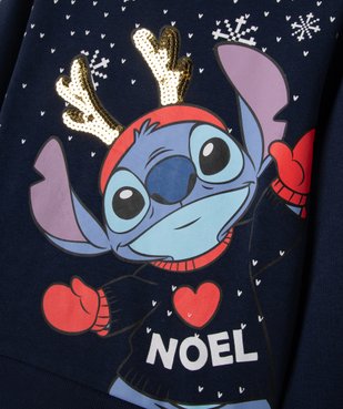 Sweat de Noël imprimé Stitch fille - Disney vue3 - LILO & STITCH - GEMO