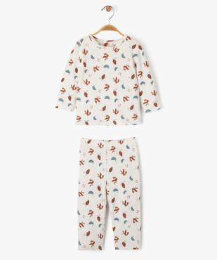 Pyjama 2 pièces en velours avec motifs renards bébé garçon vue2 - GEMO 4G BEBE - GEMO