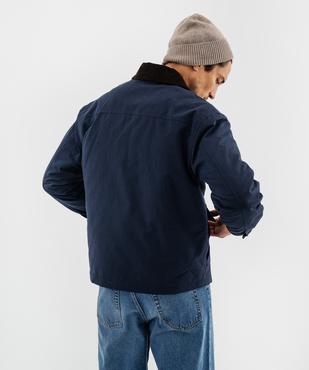 Parka en matière déperlante avec col en velours homme vue1 - GEMO (HOMME) - GEMO