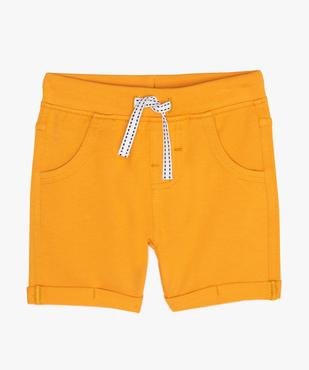 Short bébé garçon confortable en jersey à taille élastiquée vue1 - GEMO 4G BEBE - GEMO
