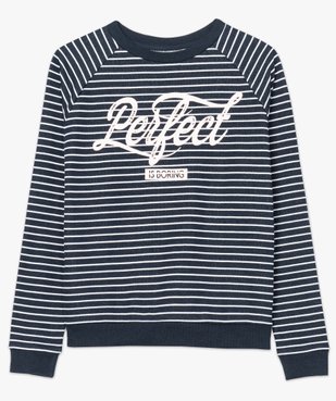 Sweat rayé manches raglan vue4 - FOLLOW ME - GEMO