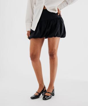 Jupe courte et fluide forme boule femme vue1 - GEMO(FEMME PAP) - GEMO