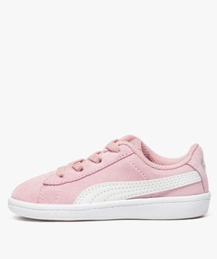 Tennis bébé fille en velours et lacets élastiques - Puma vue3 - PUMA - GEMO