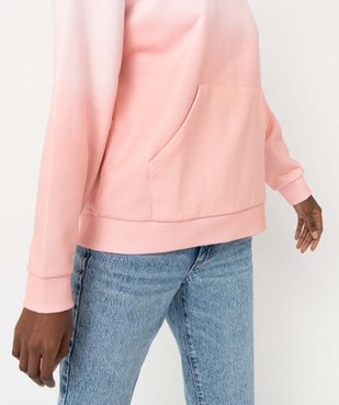 Sweat femme à capuche effet tie and dye vue2 - GEMO(FEMME PAP) - GEMO