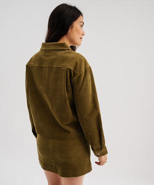 Veste courte en velours femme vue4 - GEMO(FEMME PAP) - GEMO