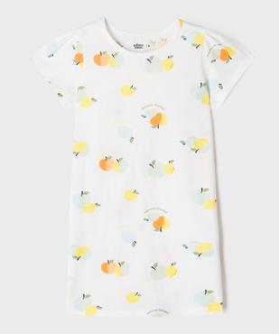 Chemise de nuit à motifs fruits d’été fille vue1 - GEMO 4G FILLE - GEMO