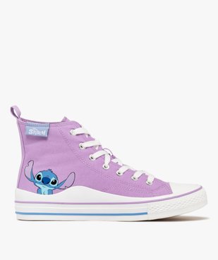 Baskets femme en toile montantes avec semelle à liserés colorés - Lilo & Stitch vue2 - LILO & STITCH - GEMO