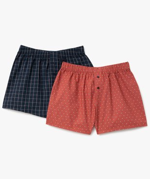 Caleçons imprimés homme (lot de 2) vue1 - GEMO(HOMWR HOM) - GEMO