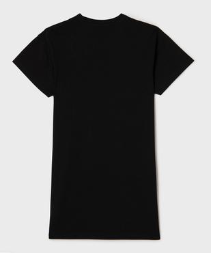 Chemise de nuit inscription paradisiaque fille vue3 - GEMO 4G FILLE - GEMO