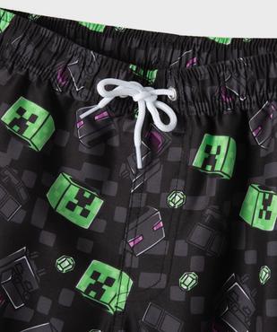 Short de bain imprimé garçon - Minecraft vue2 - MINECRAFT - GEMO