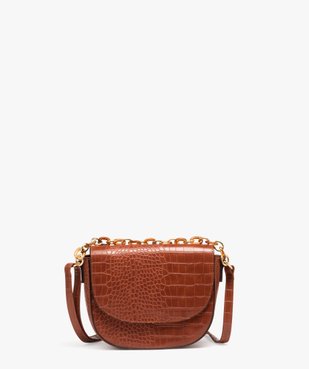 Sac besace avec chaine décorative femme vue1 - GEMO (ACCESS) - GEMO