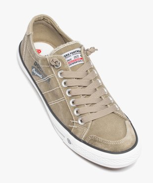 Baskets homme en toile denim unie à lacets - Dockers vue5 - DOCKERS BY GERL - GEMO