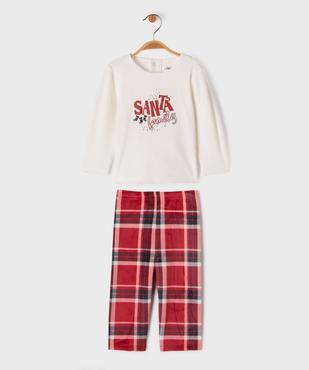 Pyjama en velours 2 pièces spécial Noël bébé garçon vue1 - GEMO(BB COUCHE) - GEMO
