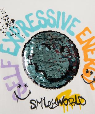 Tee-shirt avec motif en sequins réversibles garçon - Smiley World vue2 - SMILEY - GEMO