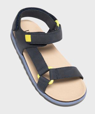 Sandales à scratch unies garçon - 5 Miles vue5 - 5 MILES - GEMO