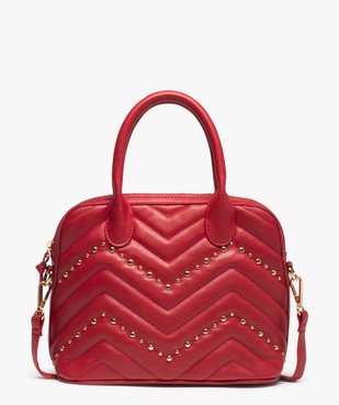Sac femme avec devant matelassé et clous métalliques vue1 - GEMO (ACCESS) - GEMO