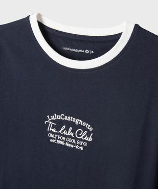 Tee-shirt manches longues brodé garçon - LuluCastagnette vue2 - LULU CASTAGNETTE GEMO FOR GOOD - GEMO