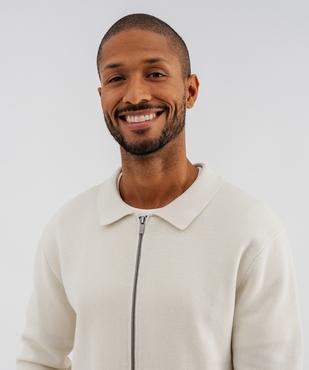 Gilet zippé à col polo homme vue2 - GEMO (HOMME) - GEMO