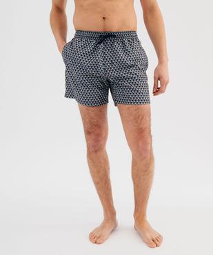 Short de bain imprimé géométrique homme vue2 - GEMO (PLAGE) - GEMO