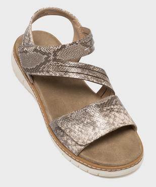 Sandales confort fermeture scratch femme vue5 - G'FLEX - GEMO